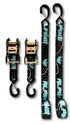 Teal Topo Universal Tie Downs (Pair) Alpine Offroad