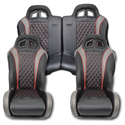 Aces Racing - 2024+ Polaris XP Bench Seat and Bucket Seat Combo