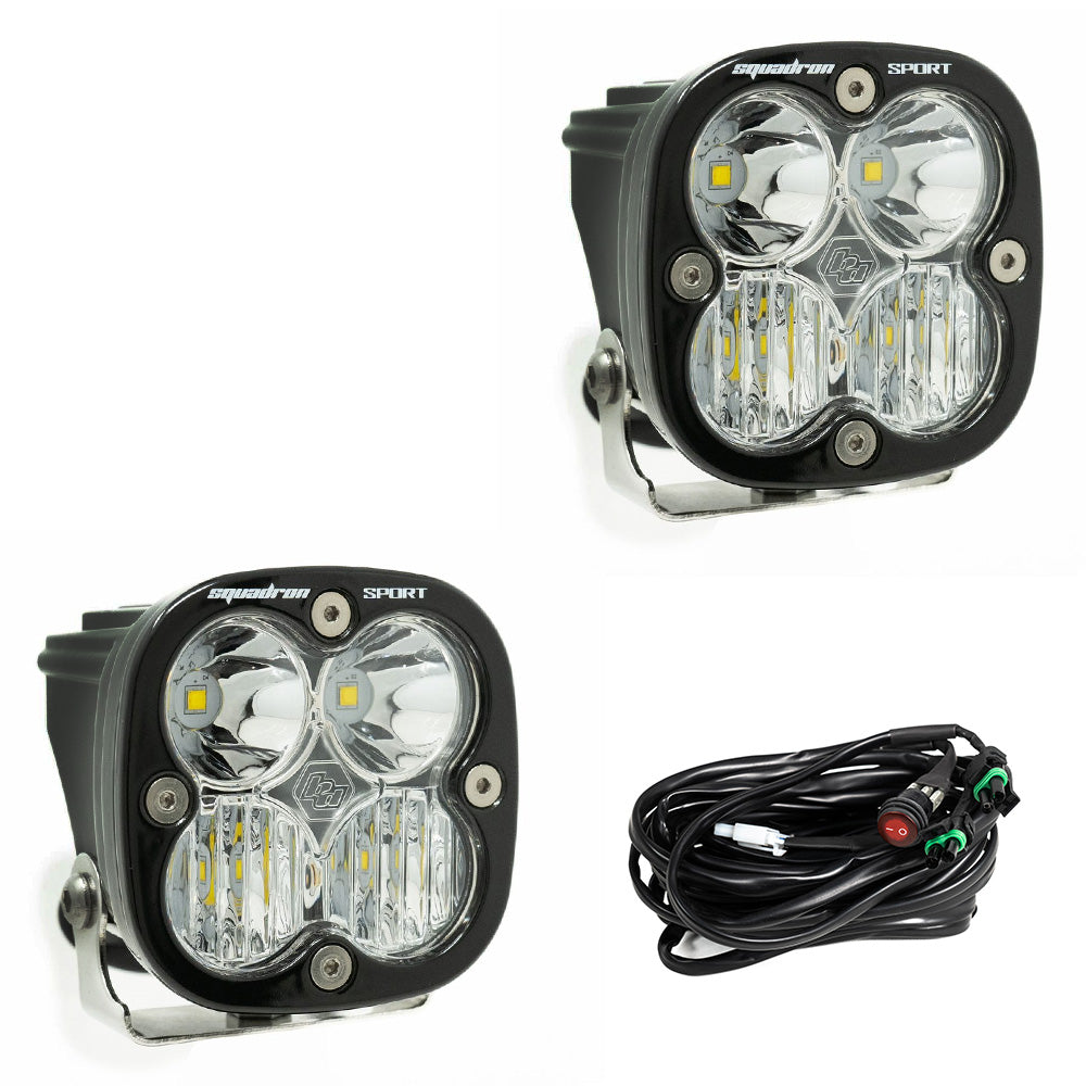 Baja Designs Squadron Sport LED Auxiliary Light Pod Pair | Universal