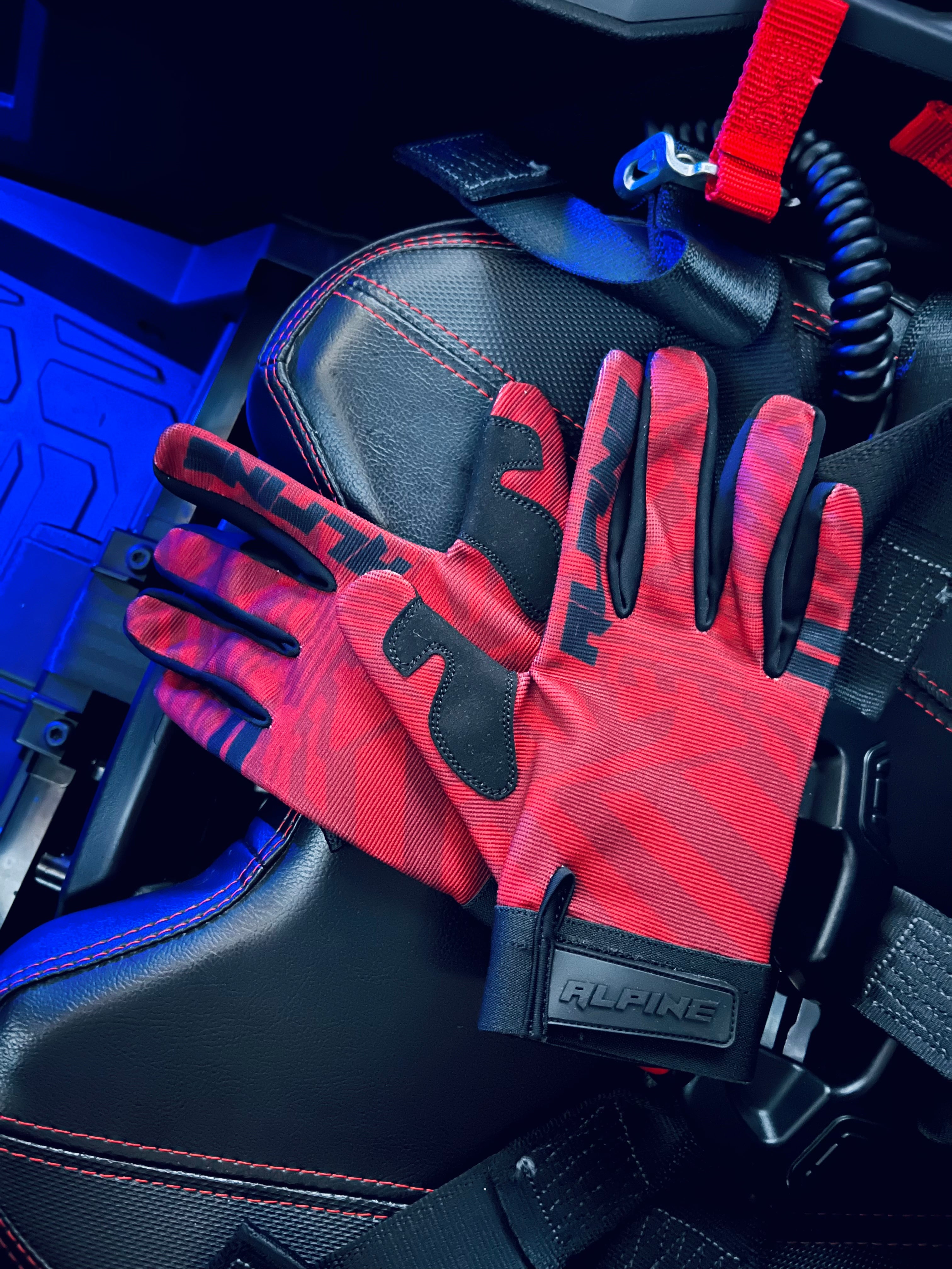 Clearance ALPINE RED GLOVES Alpine Offroad