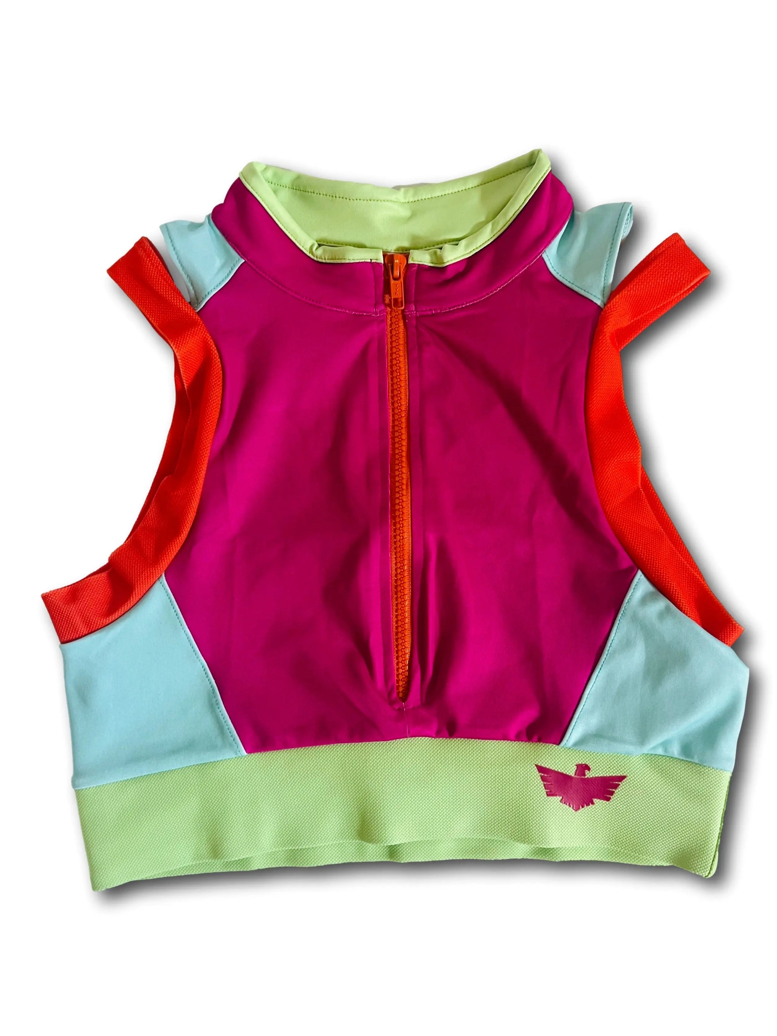 Clearance Neon Women’s Zip Crop Top Alpine Offroad
