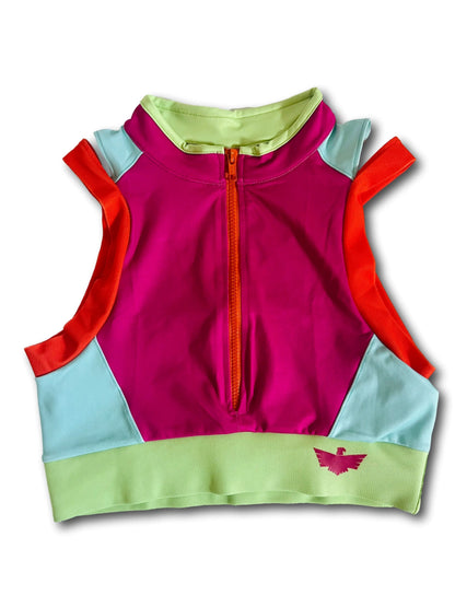 Clearance Neon Women’s Zip Crop Top Alpine Offroad