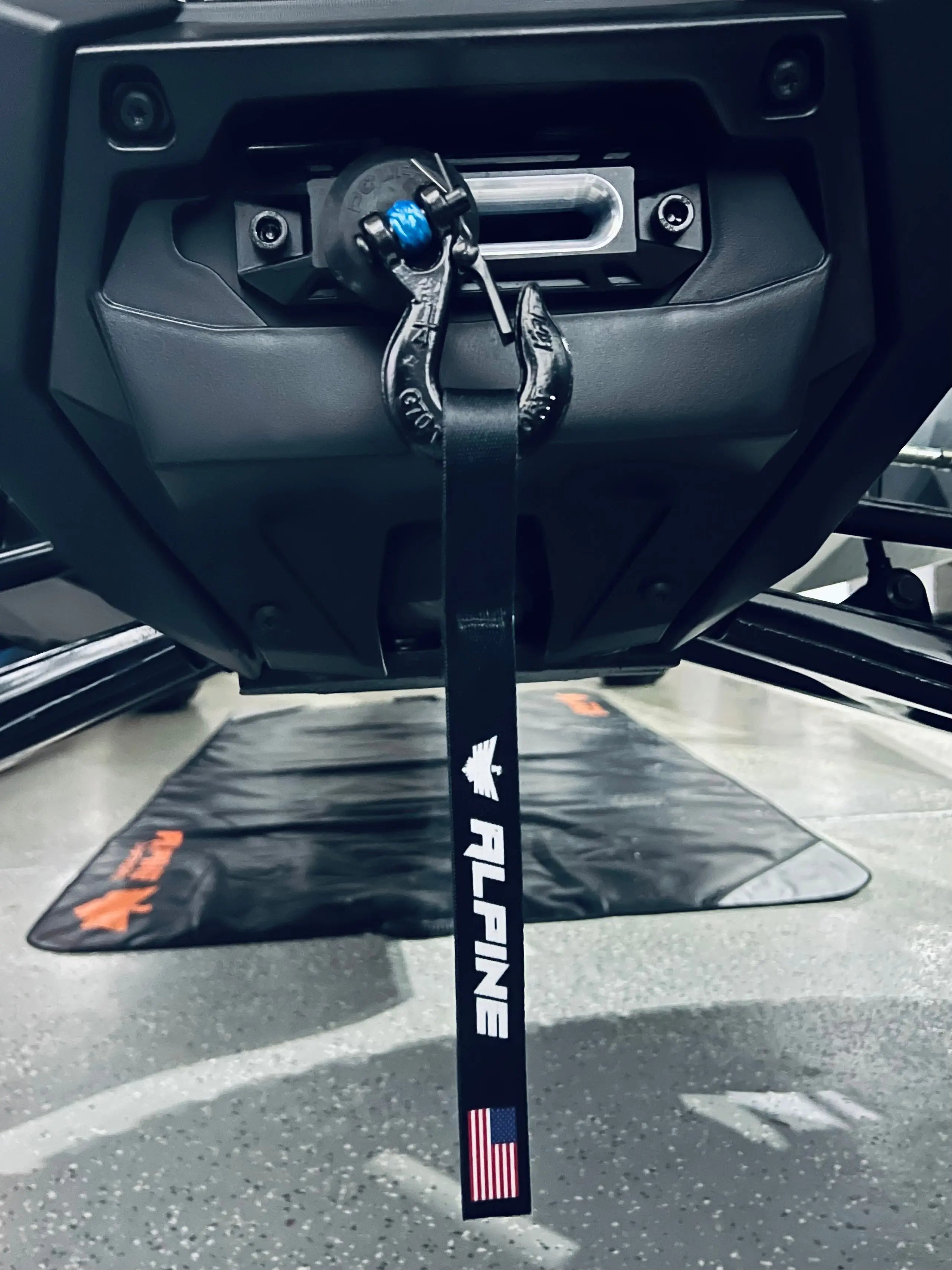 Winch Tag- Stars and Stripes Alpine Offroad
