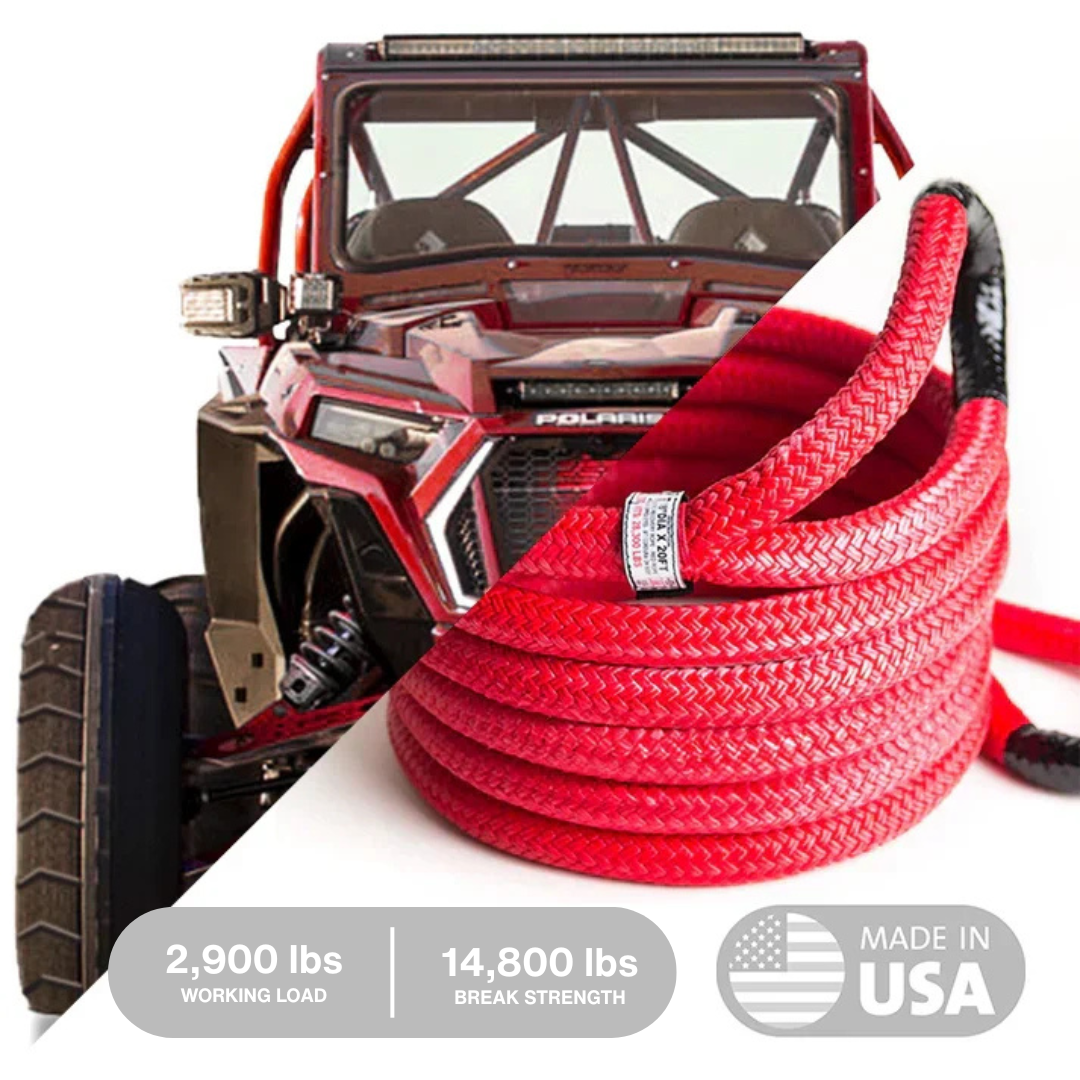 Hi-Vis Kinetic Recovery Rope Yankum Ropes