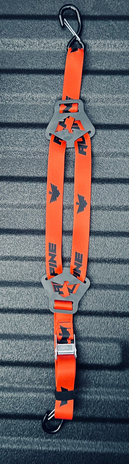 Dual Y Fuel Jug Strap-Orange Alpine Offroad