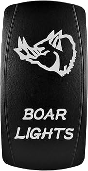 D2D LED Rocker Switch – Laser Etched, Waterproof