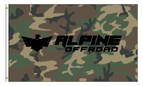 Camo Alpine Offroad Flag Alpine Offroad