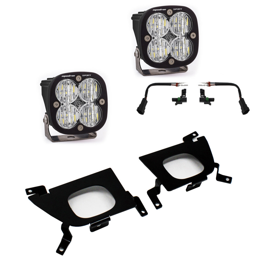 Baja Designs Squadron Sport Fog Pocket Light Kit | 19-22 Silverado 1500 / 20-22 2500HD/3500HD