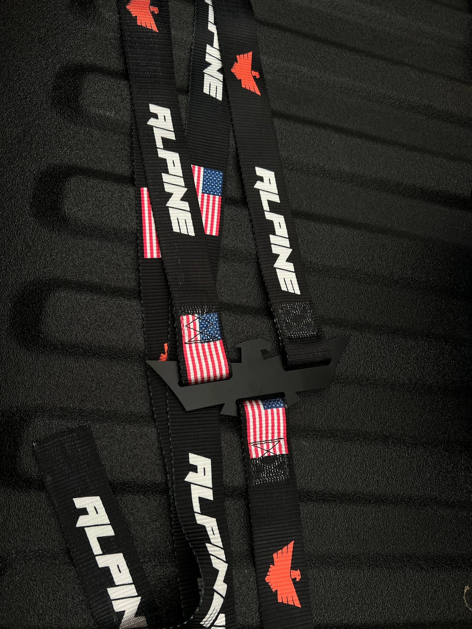 Double Eagle Straps- Alpine Flag Black (single strap) Alpine Offroad
