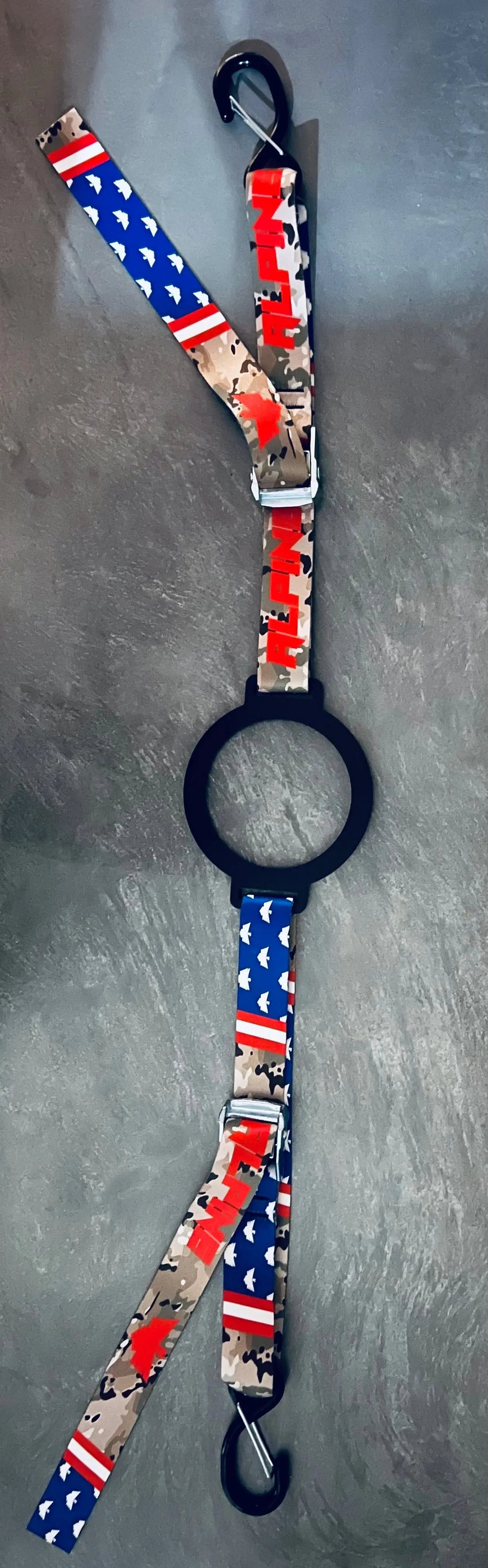 Ring Fuel Jug Strap- Stars and Camo Alpine Offroad