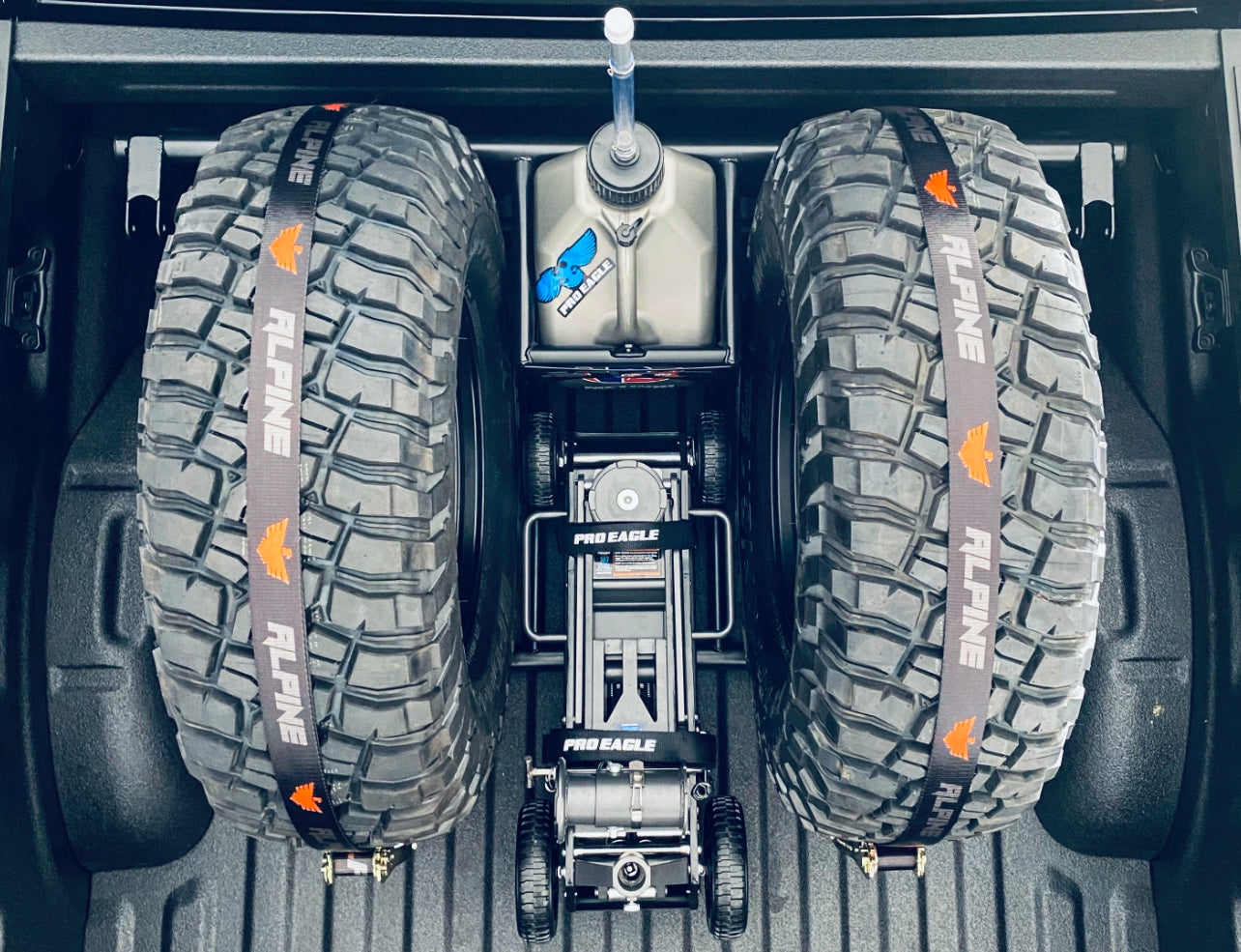 Black OG Tire Tie Down (Single Strap) Alpine Offroad