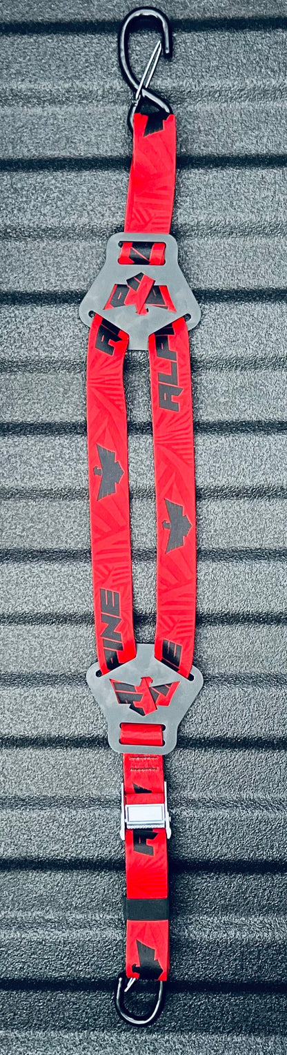 Dual Y Fuel Jug Strap- Red Dazzle Alpine Offroad