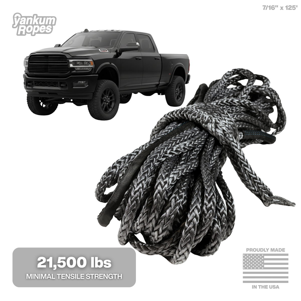7/16" Diameter Winch Line