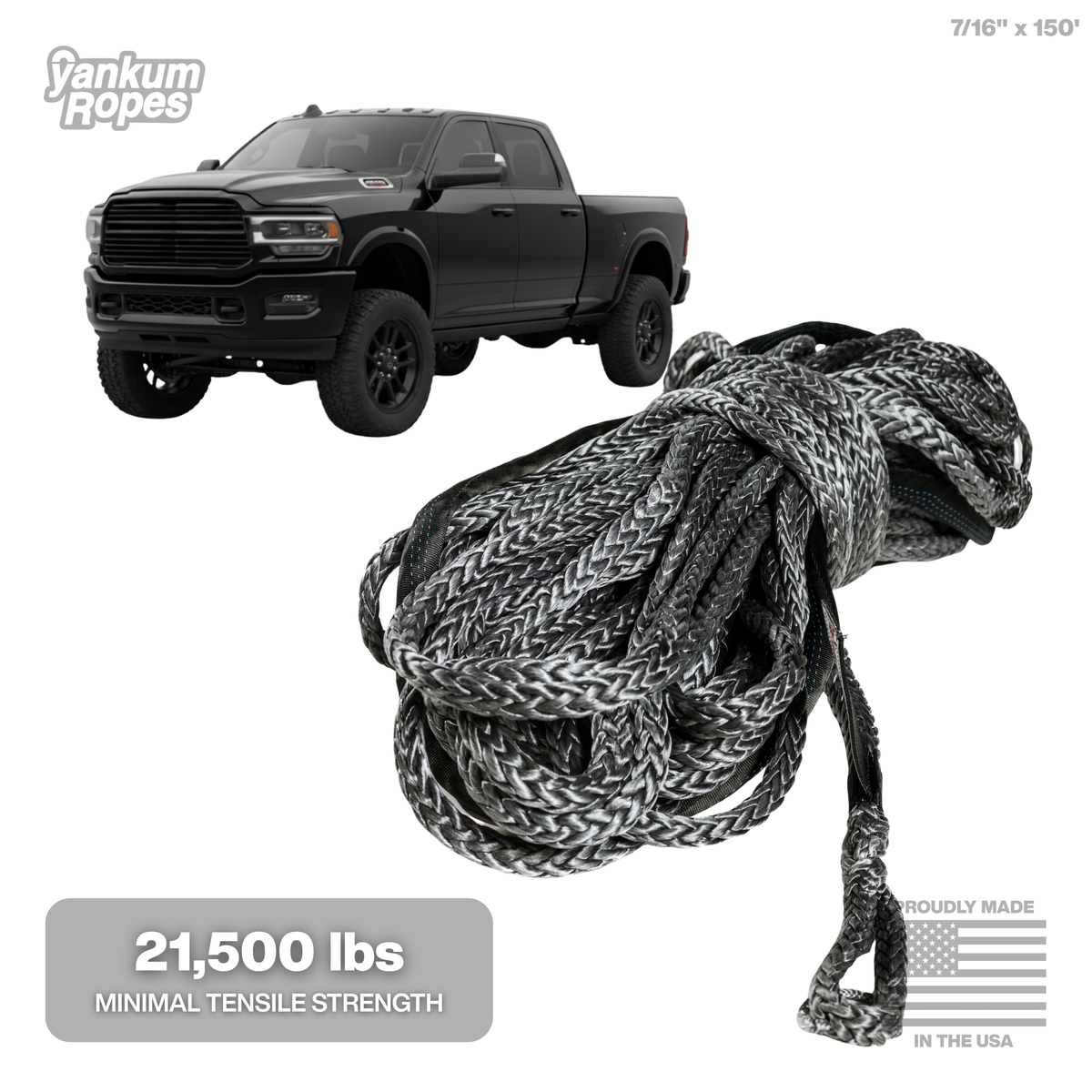 7/16" Diameter Winch Line