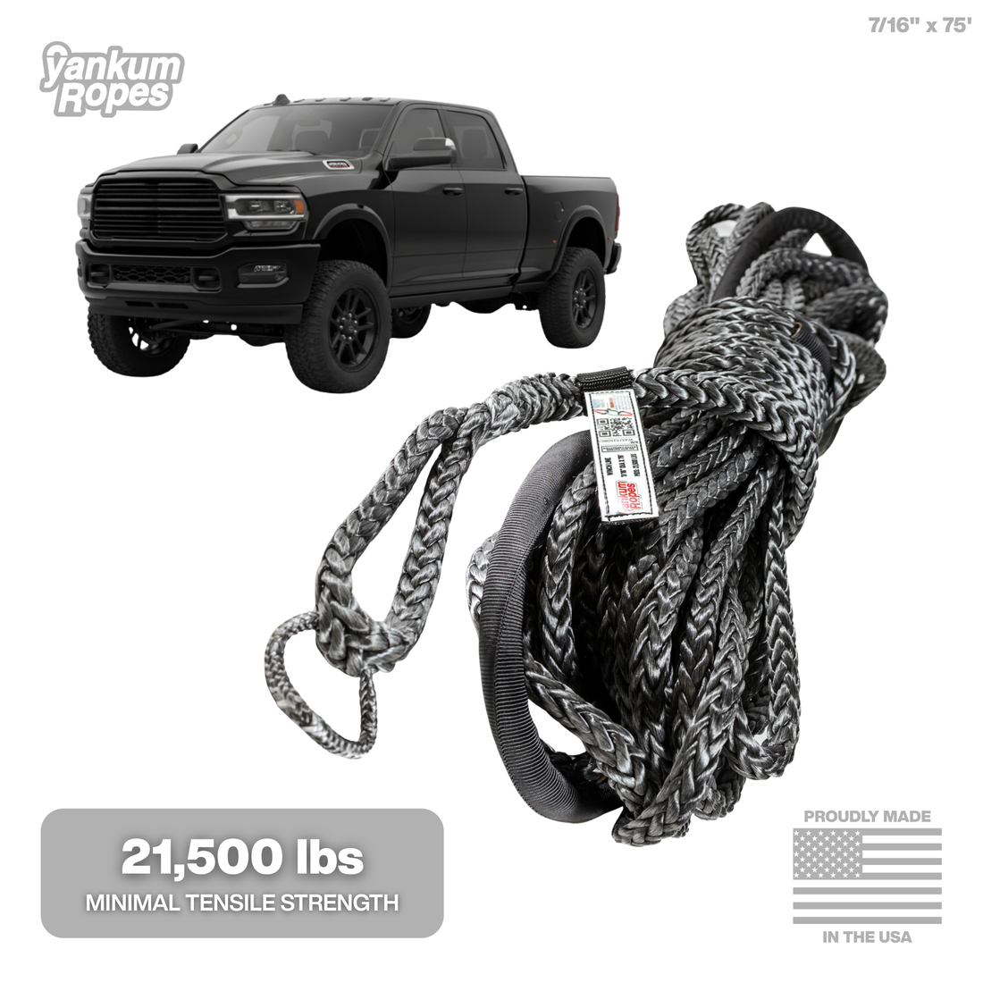 7/16" Diameter Winch Line