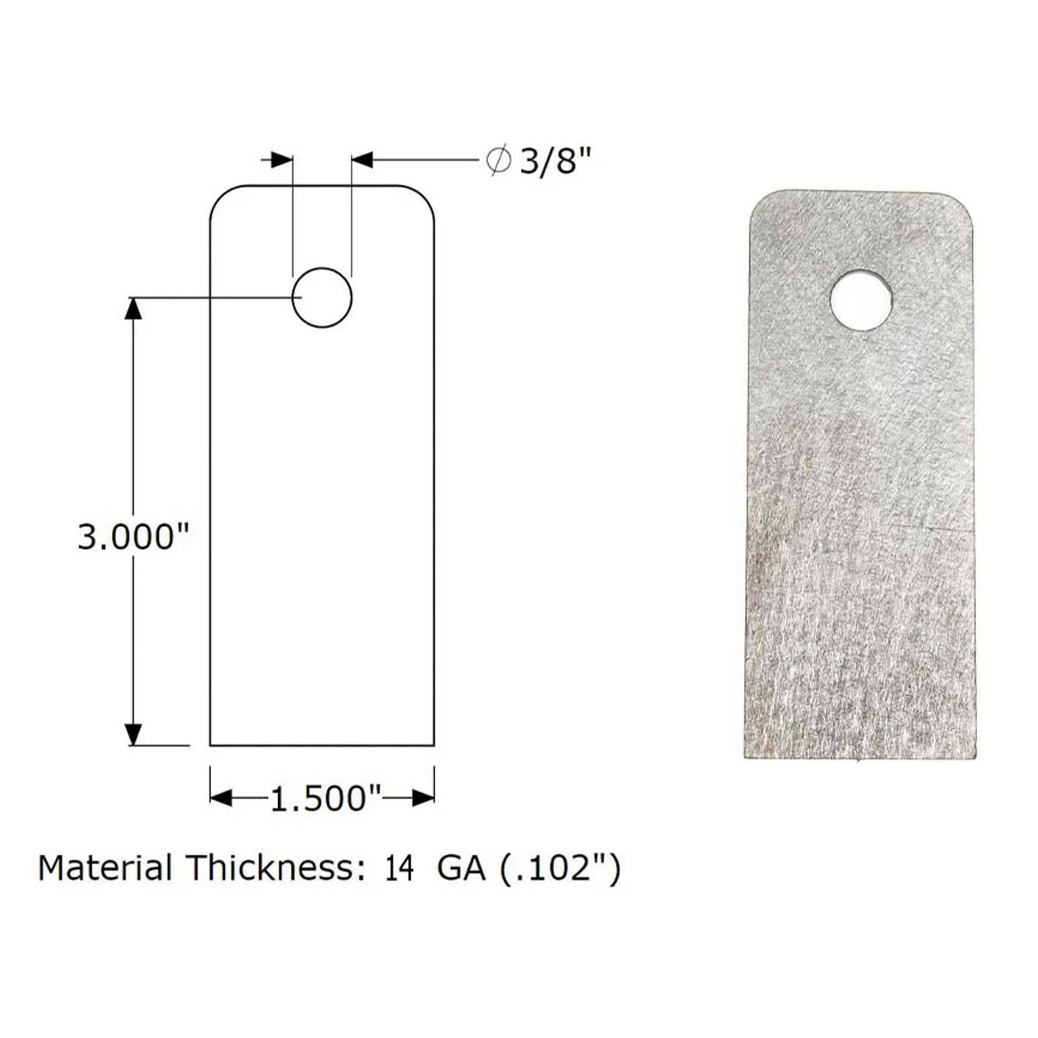 3/8"ID x 1-1/2"OD Fender Washers