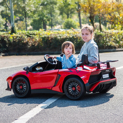 24V Lamborghini Aventador 2 Seater Ride On Car for Kids: Advanced Brushless Motor &amp; Differential for High-Octane Fun