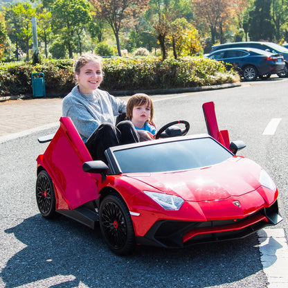 24V Lamborghini Aventador 2 Seater Ride On Car for Kids: Advanced Brushless Motor &amp; Differential for High-Octane Fun