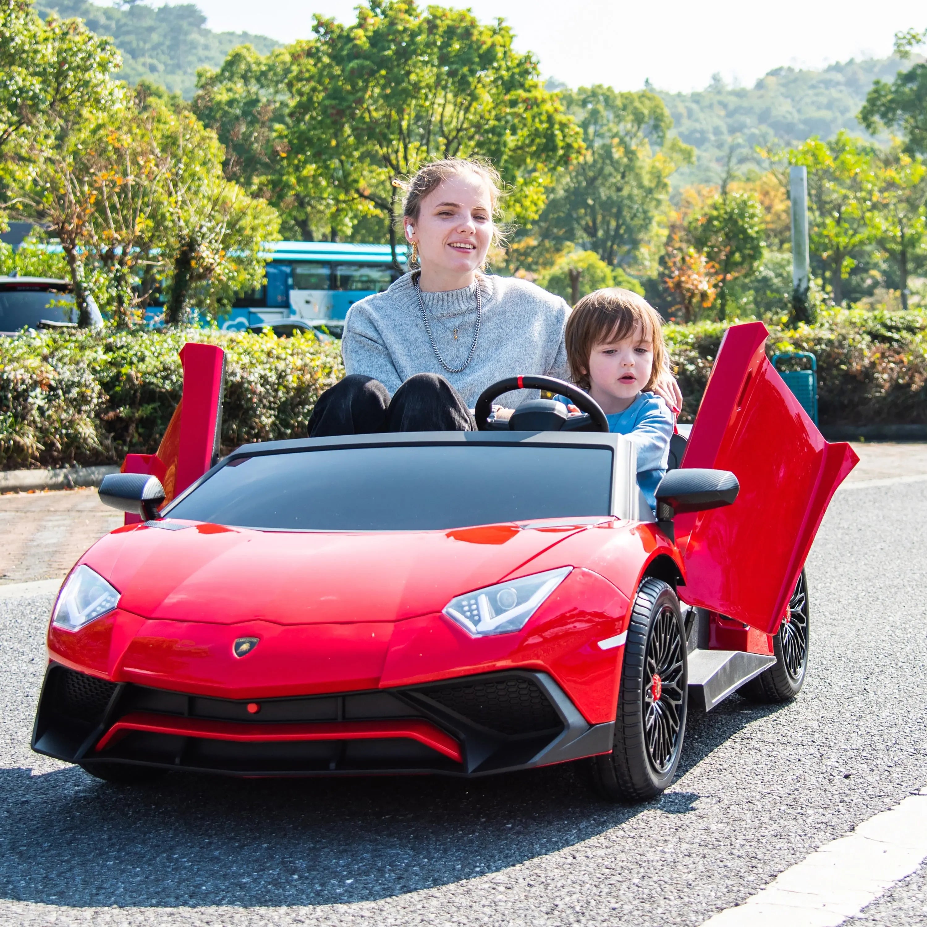 24V Lamborghini Aventador 2 Seater Ride On Car for Kids: Advanced Brushless Motor &amp; Differential for High-Octane Fun