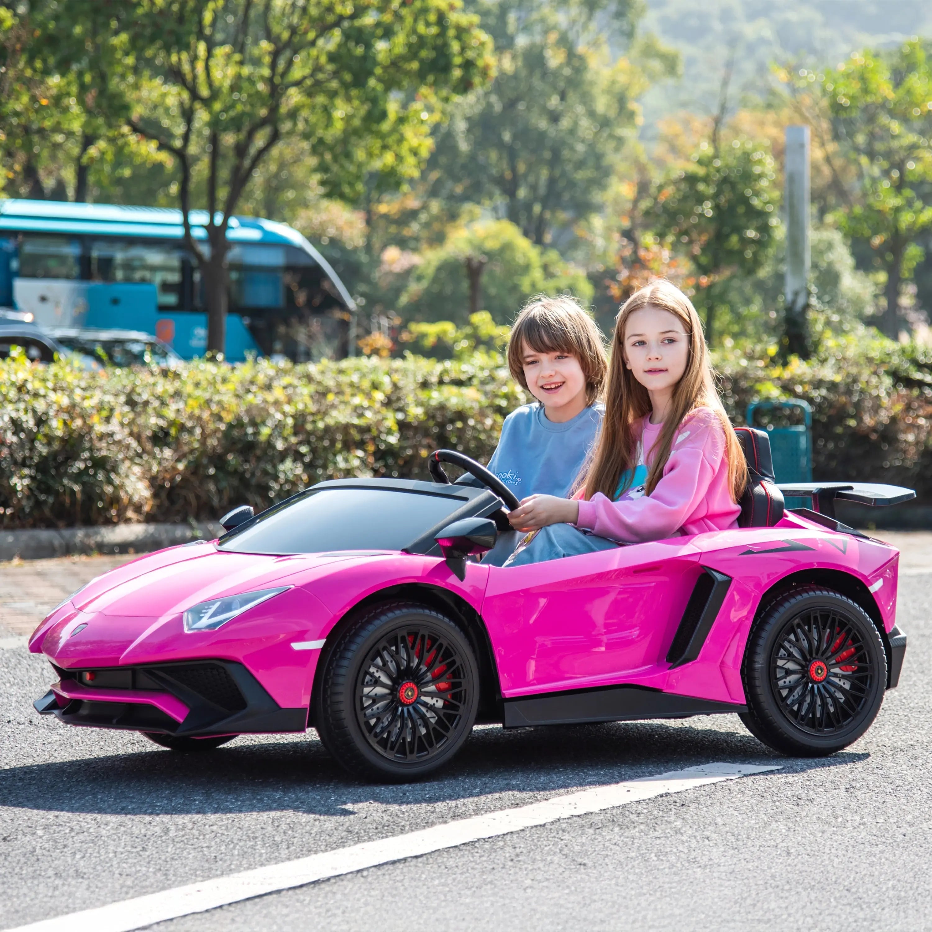 24V Lamborghini Aventador 2 Seater Ride On Car for Kids: Advanced Brushless Motor &amp; Differential for High-Octane Fun