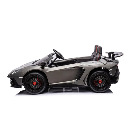 24V Lamborghini Aventador 2 Seater Ride On Car for Kids: Advanced Brushless Motor &amp; Differential for High-Octane Fun