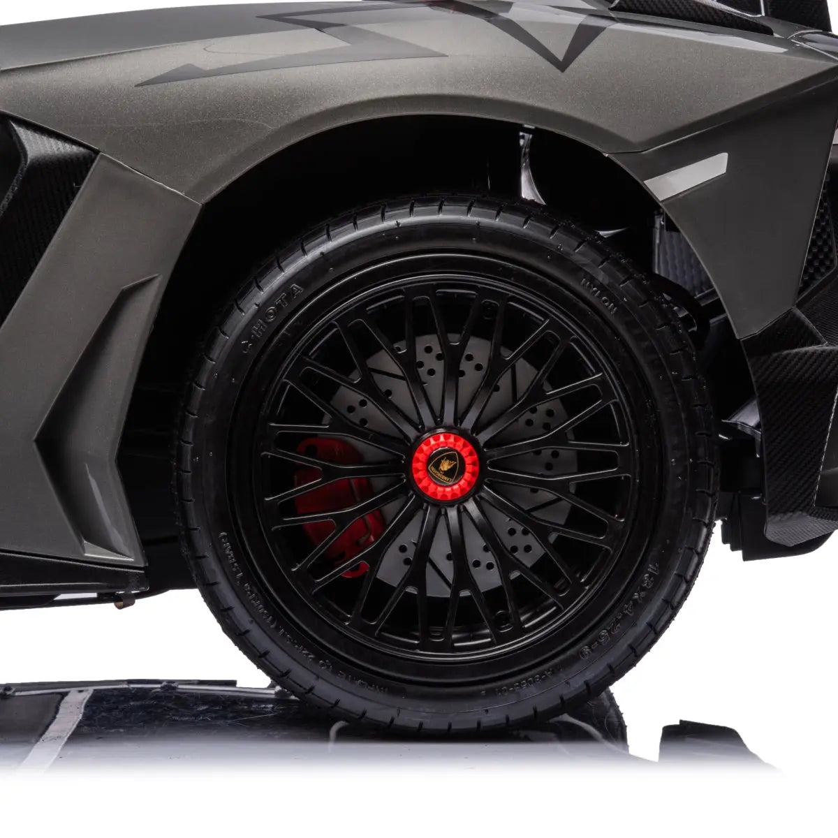 24V Lamborghini Aventador 2 Seater Ride On Car for Kids: Advanced Brushless Motor &amp; Differential for High-Octane Fun