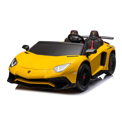 24V Lamborghini Aventador 2 Seater Ride On Car for Kids: Advanced Brushless Motor &amp; Differential for High-Octane Fun