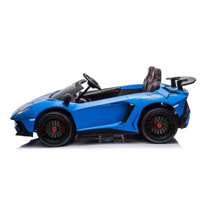 24V Lamborghini Aventador 2 Seater Ride On Car for Kids: Advanced Brushless Motor &amp; Differential for High-Octane Fun