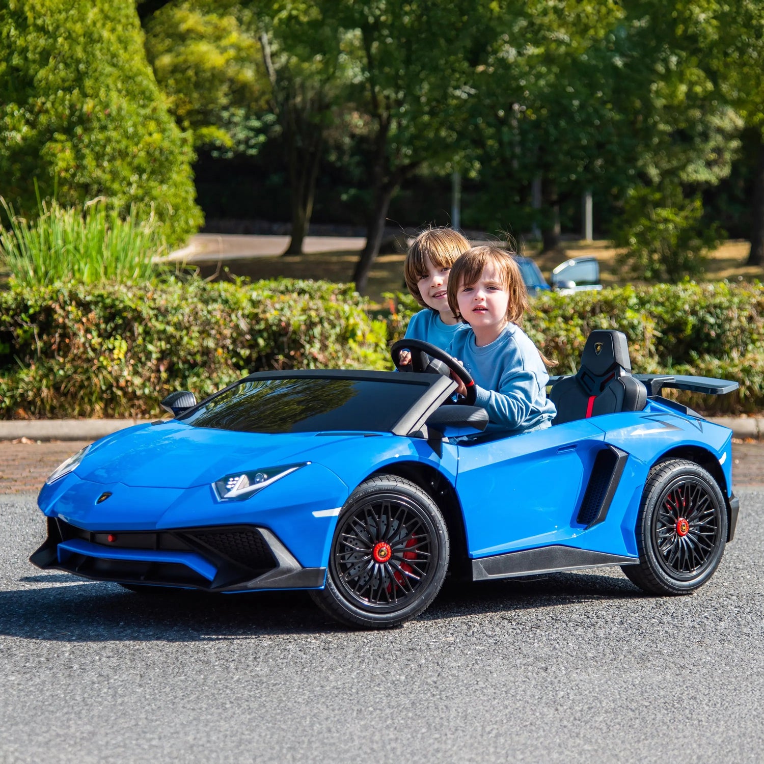 24V Lamborghini Aventador 2 Seater Ride On Car for Kids: Advanced Brushless Motor &amp; Differential for High-Octane Fun