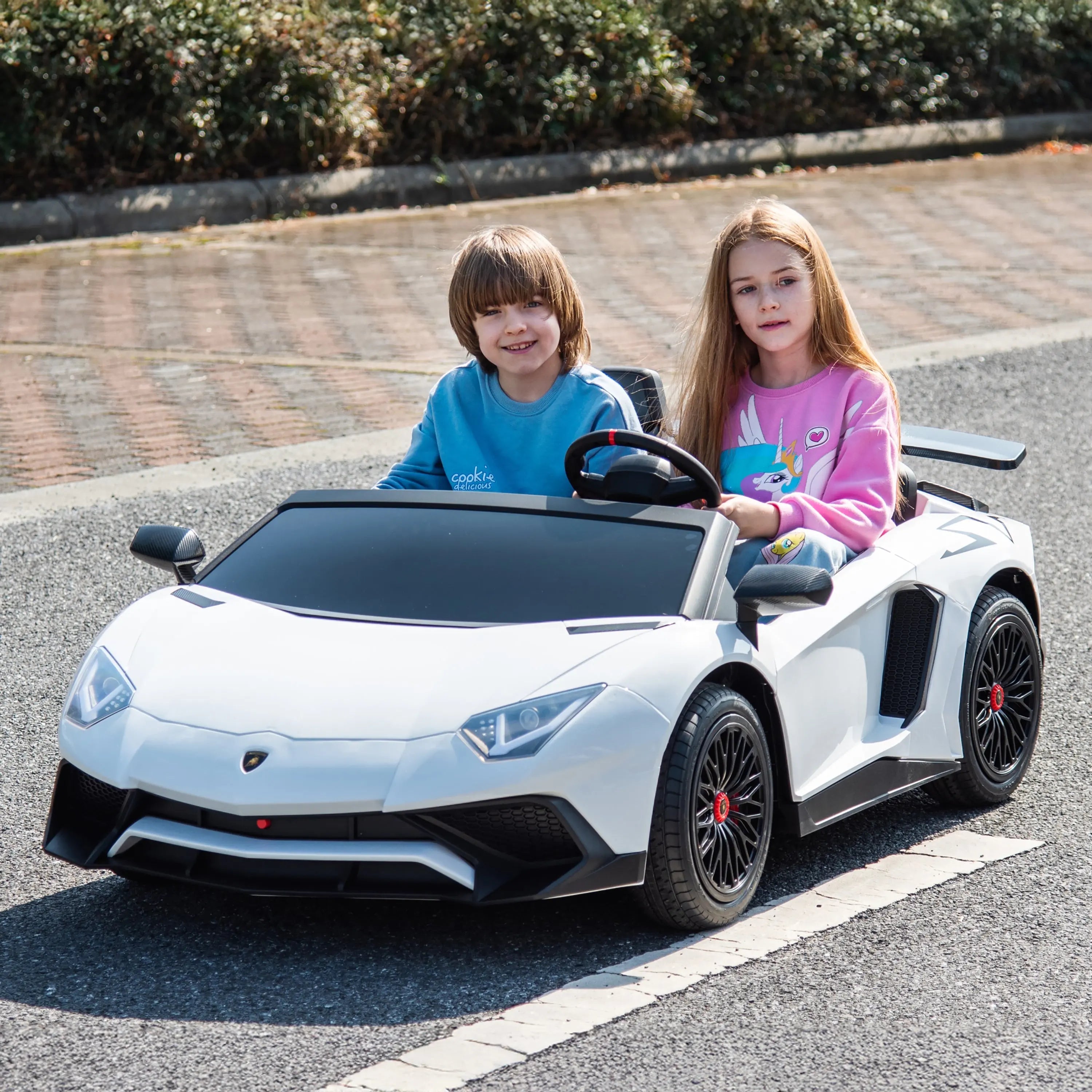 24V Lamborghini Aventador 2 Seater Ride On Car for Kids: Advanced Brushless Motor &amp; Differential for High-Octane Fun