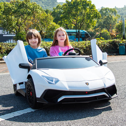 24V Lamborghini Aventador 2 Seater Ride On Car for Kids: Advanced Brushless Motor &amp; Differential for High-Octane Fun