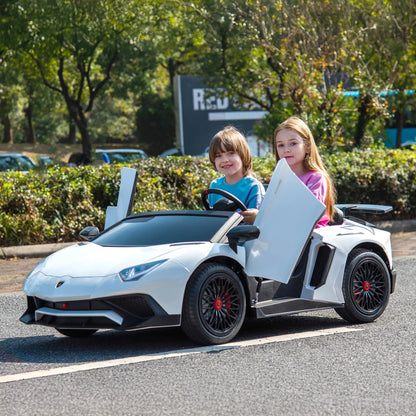24V Lamborghini Aventador 2 Seater Ride On Car for Kids: Advanced Brushless Motor &amp; Differential for High-Octane Fun