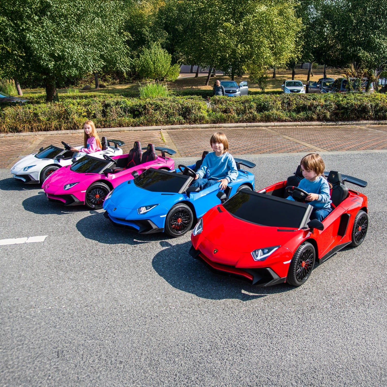 24V Lamborghini Aventador 2 Seater Ride On Car for Kids: Advanced Brushless Motor &amp; Differential for High-Octane Fun