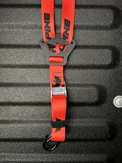 Dual Y Fuel Jug Strap-Orange Alpine Offroad