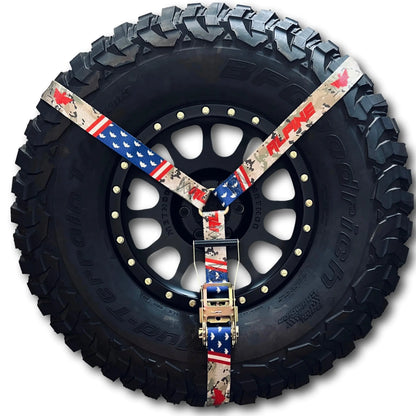 2" Stars and Camo Y Strap Alpine Offroad