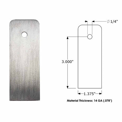 1/4"ID x 1-1/4"OD Fender Washers