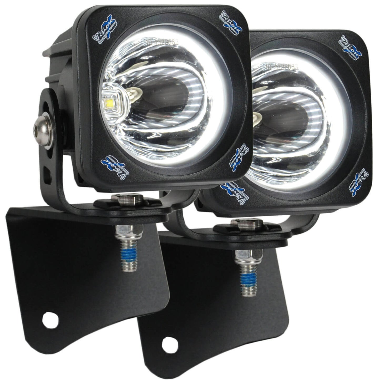 1997-2006 Jeep Wrangler TJ A-Pillar Mount (with Optimus Halo Square 15º Light)