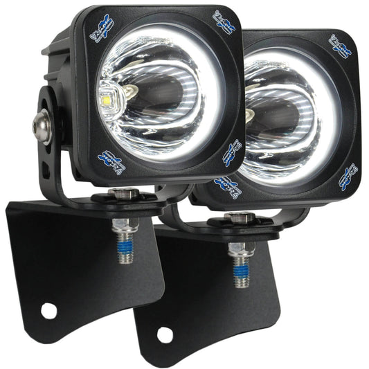 1997-2006 Jeep Wrangler TJ A-Pillar Mount (with Optimus Halo Square 15º Light)