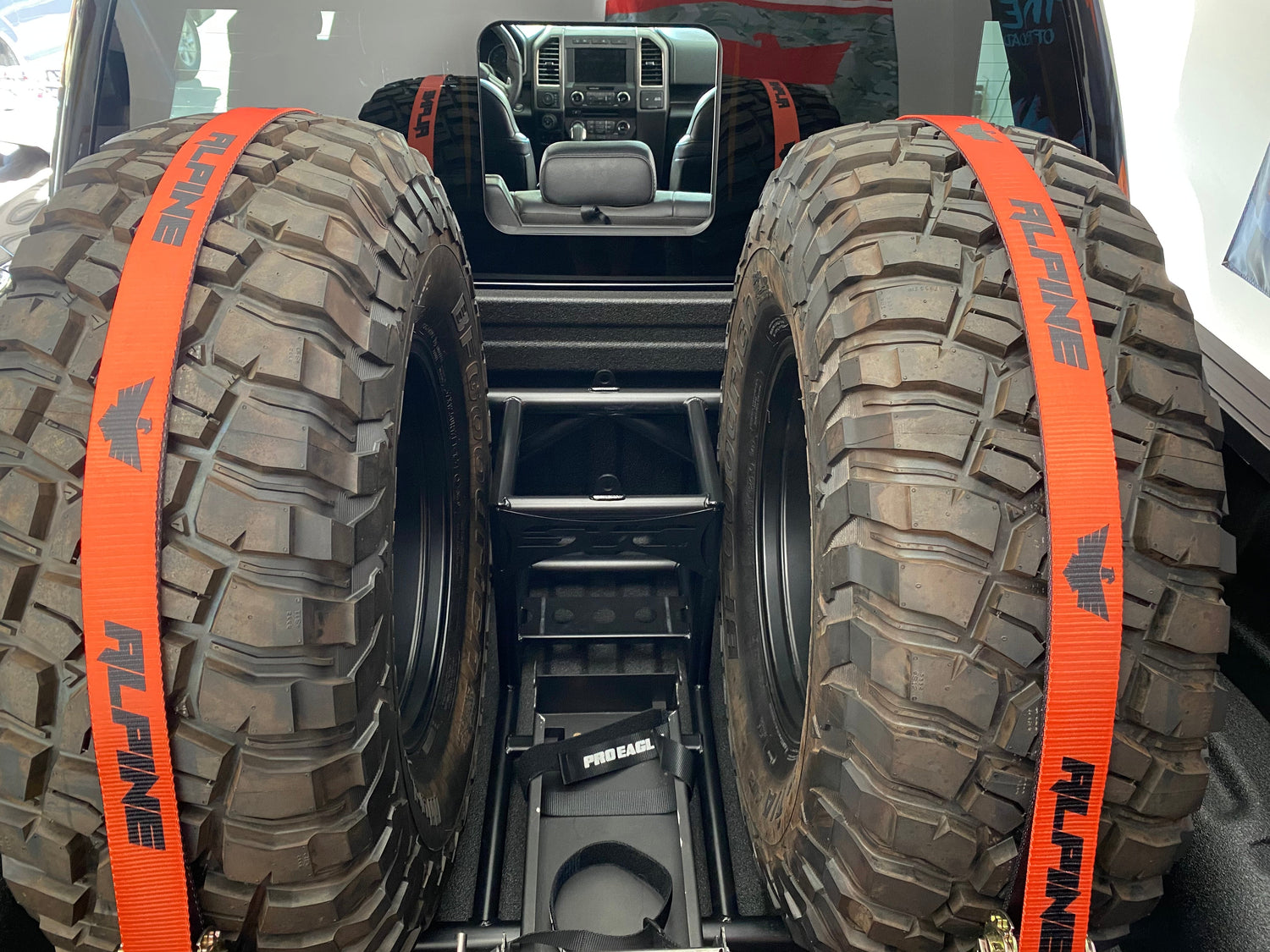 Alpine Orange Tire Tie Down (Single Strap) Alpine Offroad