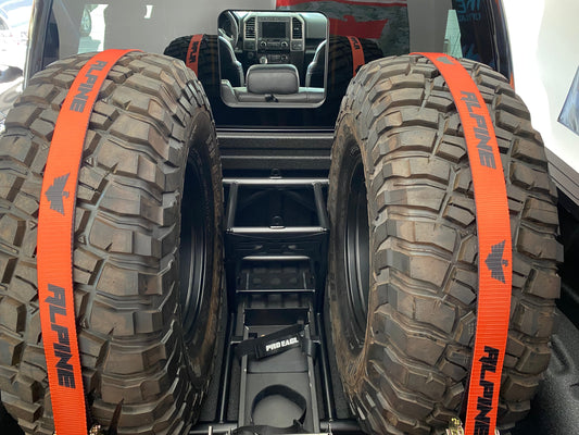 Alpine Orange Tire Tie Down (Single Strap)