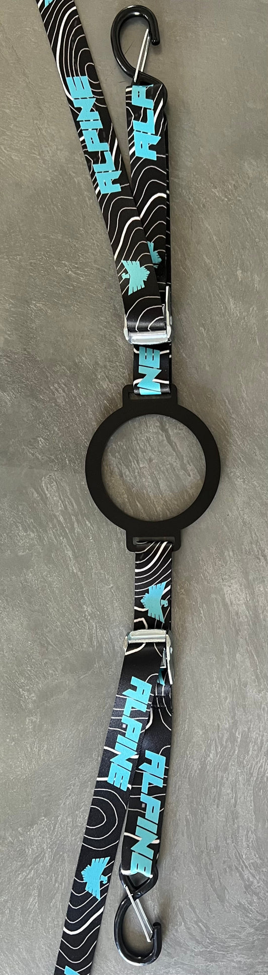 Ring Fuel Jug Strap- Teal Topo