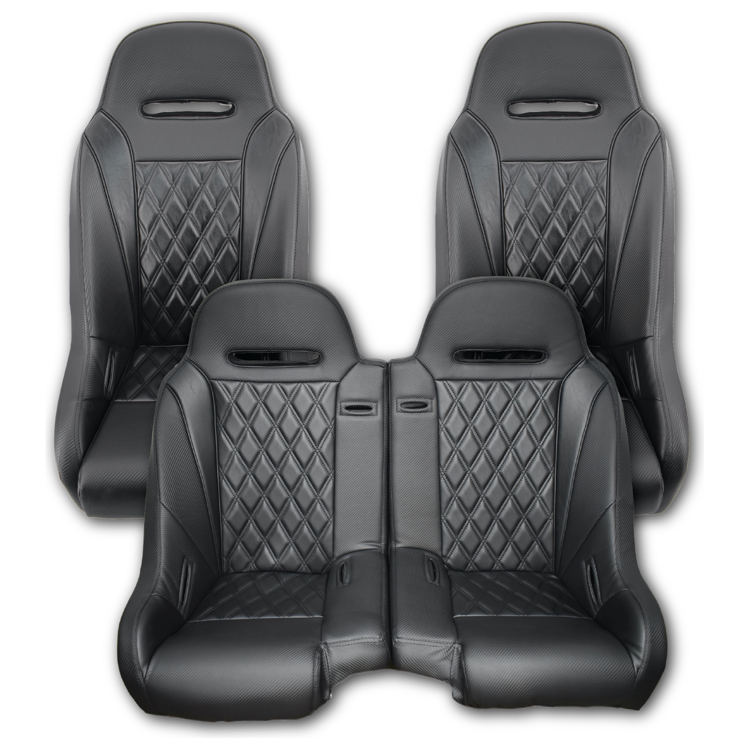 Aces Racing - 2024+ Polaris XP Bench Seat and Bucket Seat Combo