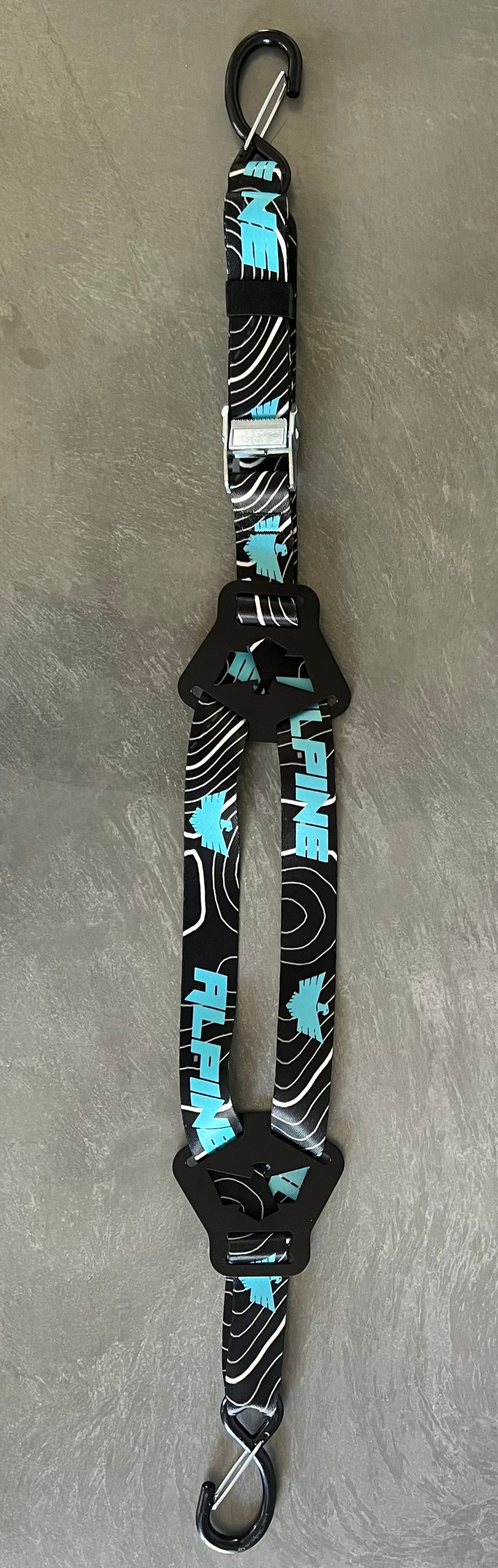 Dual Y Fuel Jug Strap-Teal Topo Alpine Offroad
