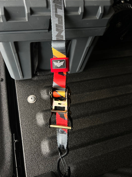 Alpine Strap Keeper-Red (sold in pairs)