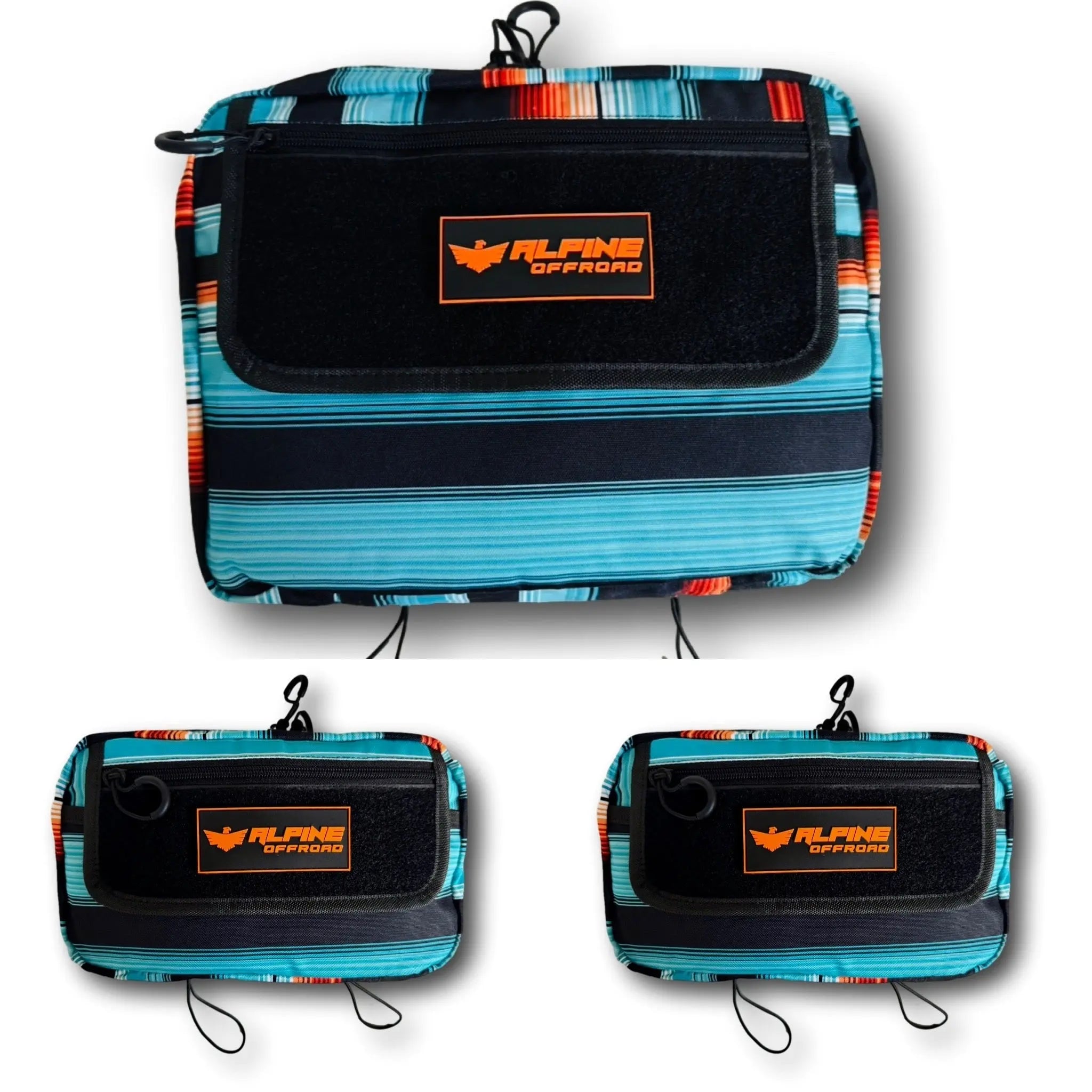 Pacifico Molle Pouch Set- (1 Large, 2 Medium) Alpine Offroad