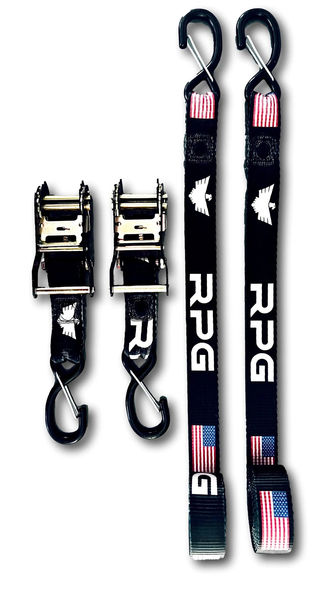 RPG X ALPINE Black Universal Tie Downs (Pair) Alpine Offroad