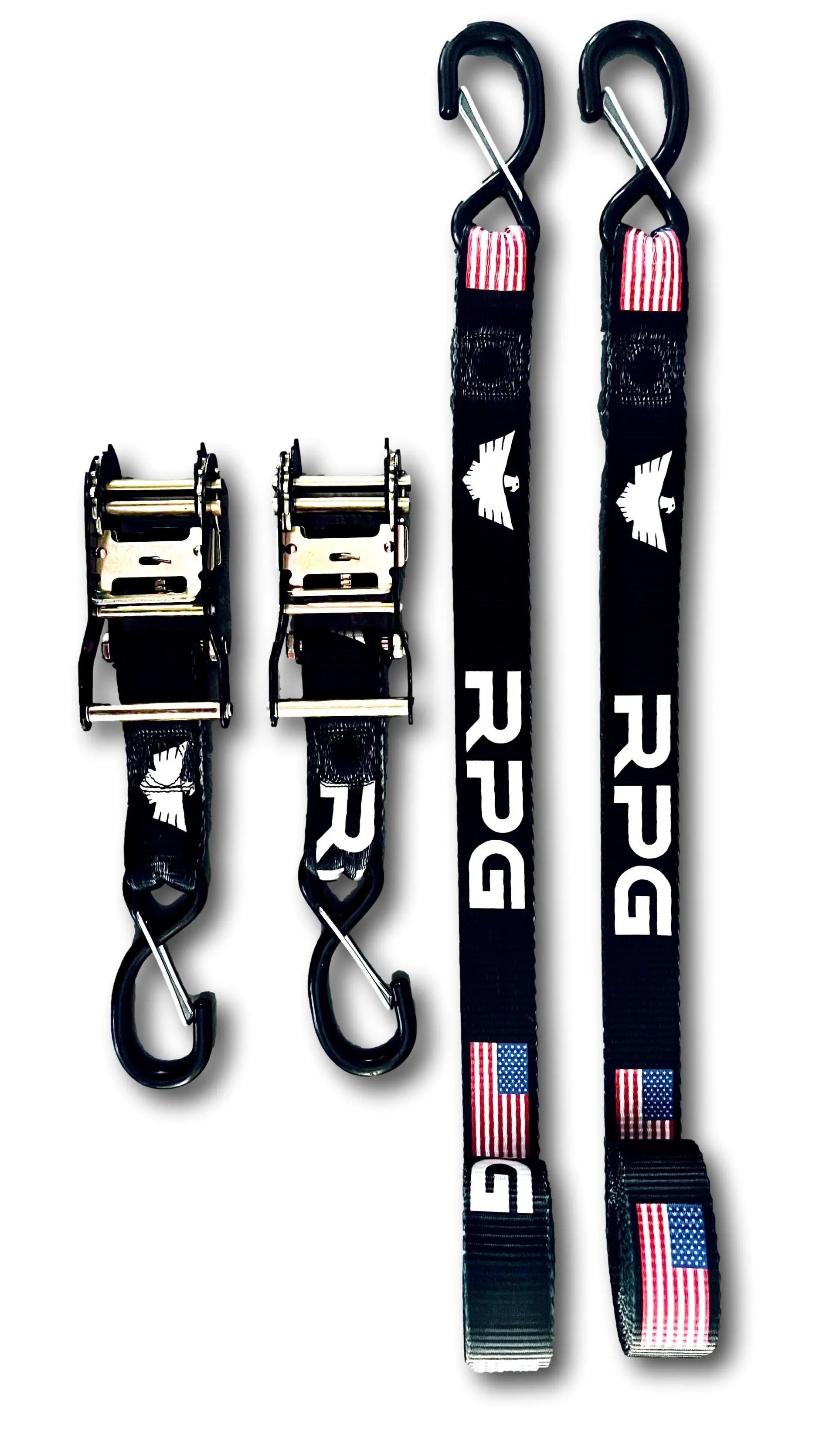 RPG X ALPINE Black Universal Tie Downs (Pair) Alpine Offroad