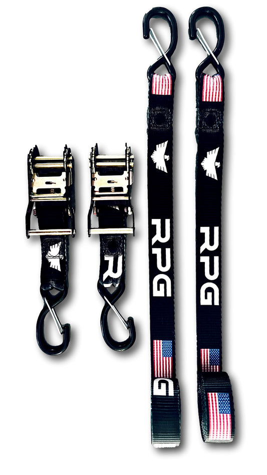 RPG X ALPINE Black Universal Tie Downs (Pair)