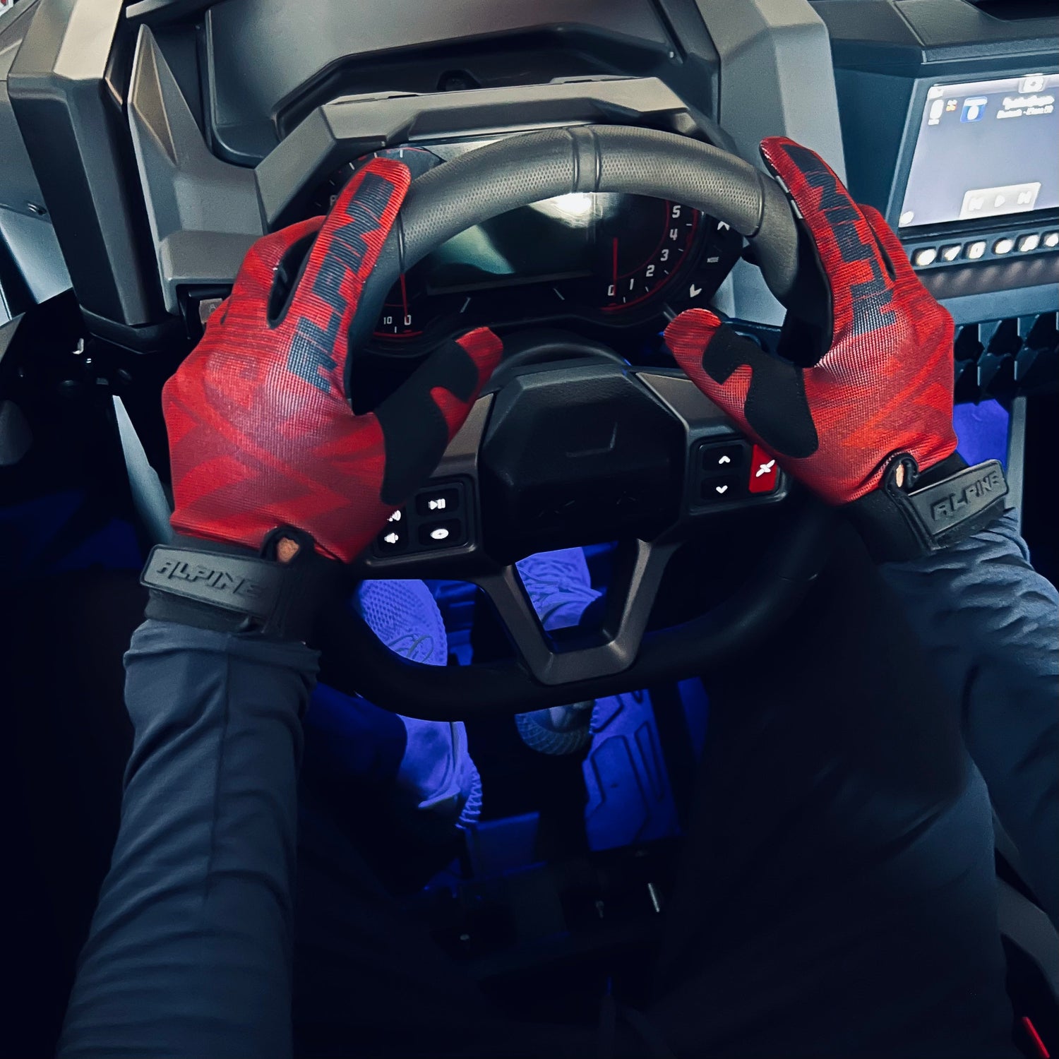 Clearance ALPINE RED GLOVES Alpine Offroad