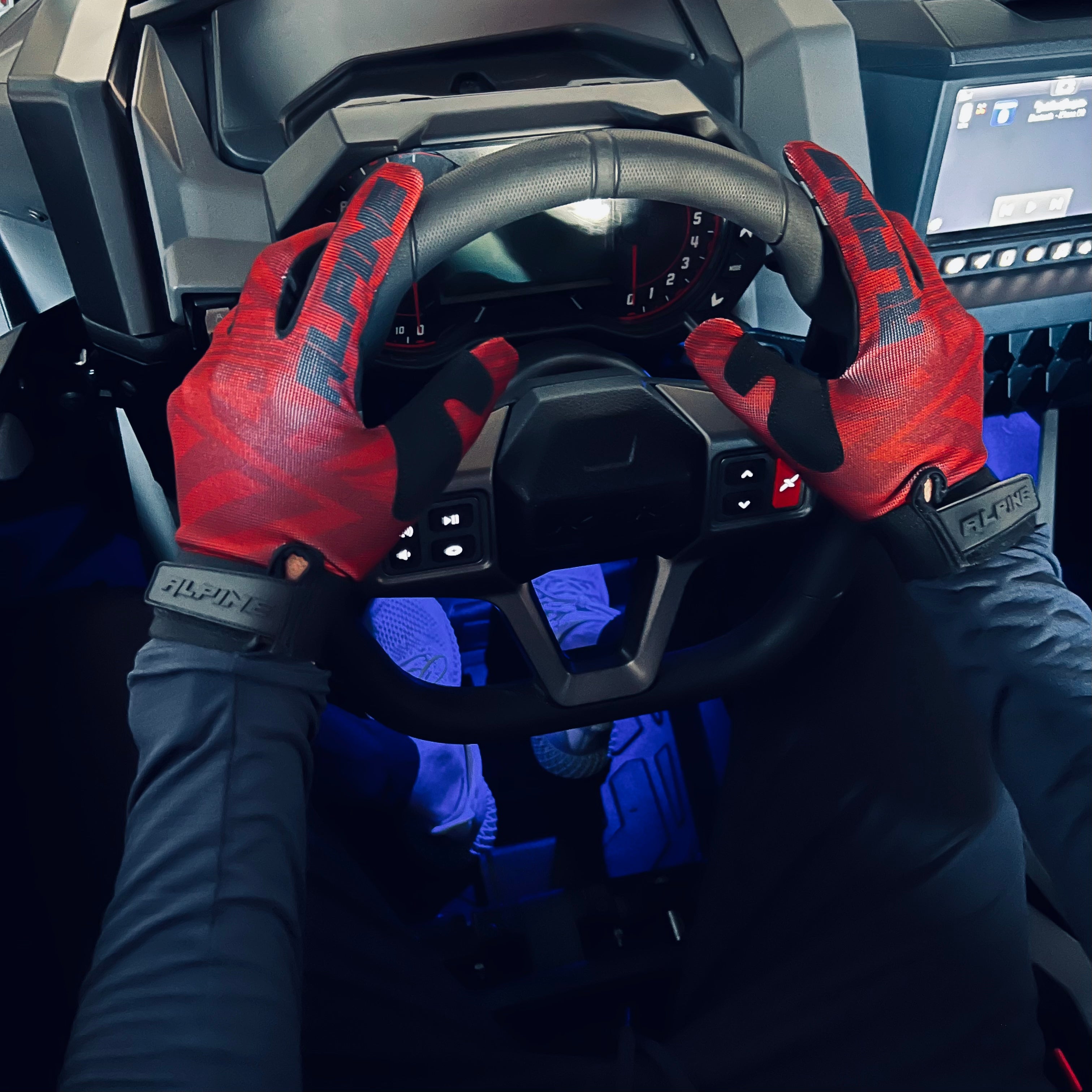 Clearance ALPINE RED GLOVES Alpine Offroad
